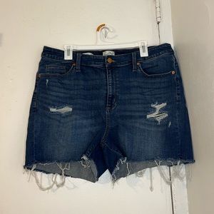 High Rise jean shorts